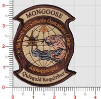 US Customs and Border Protection, Albuquerque Air Branch, NASOC Mongoose Patches