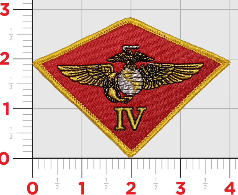 Officially Licensed USMC 4th Marine Air Wing MAW Patch