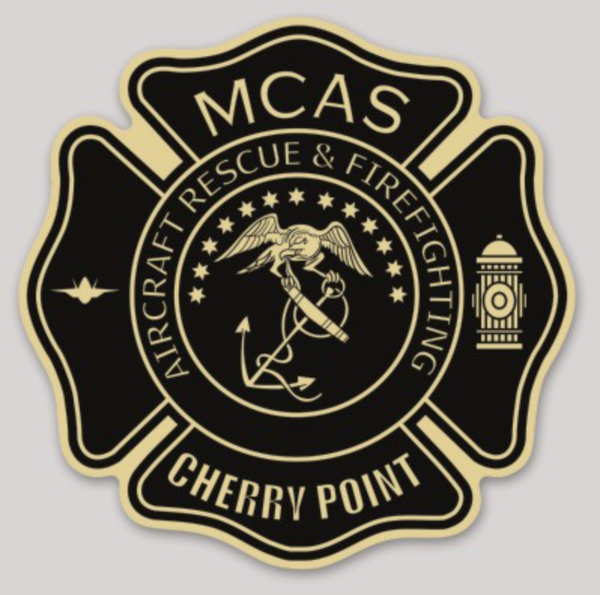 Officially Licensed MCAS Cherry Point Aircraft Rescue and Firefighting Sticker
