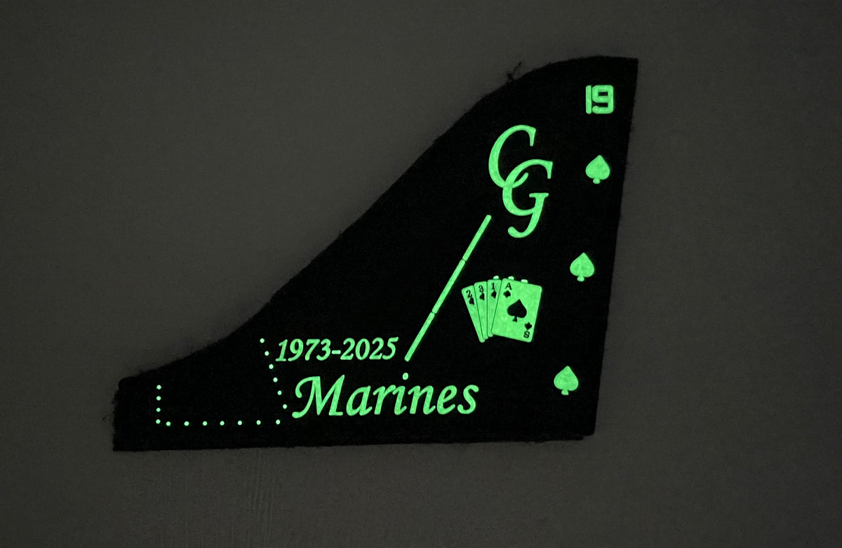 Official VMA-231 Ace of Spades Retirement Tail Flash PVC Glow Tail Flash Patch