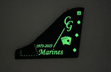 Official VMA-231 Ace of Spades Retirement Tail Flash PVC Glow Tail Flash Patch