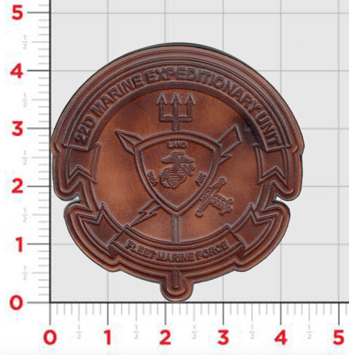 Officially Licensed 22nd MEU Leather Patches
