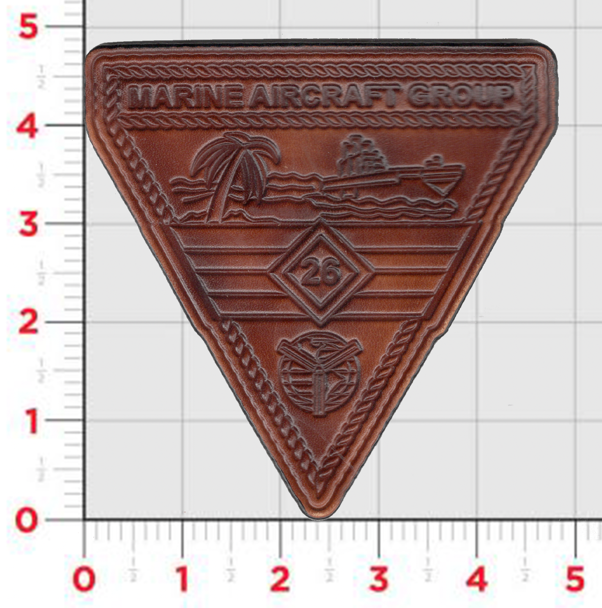 Officially Licensed USMC  Marine Aircraft Group MAG-26 leather Patch