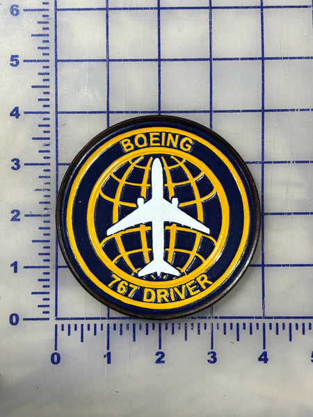 Official Boeing 767 Driver Leather Patch