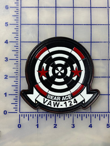 Officially Licensed US Navy VAW-124 Bear Aces Leather Patch