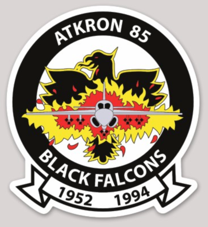 Officially Licensed US Navy VA-85 Black Falcons Final sticker