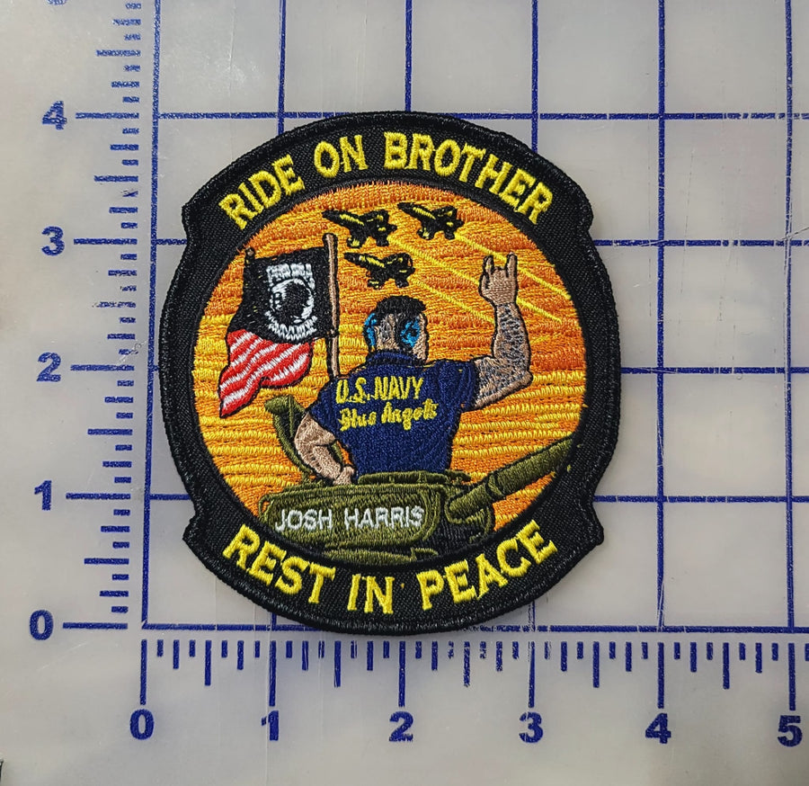 Officially Licensed Blue Angels Josh Harris Memorial Patch