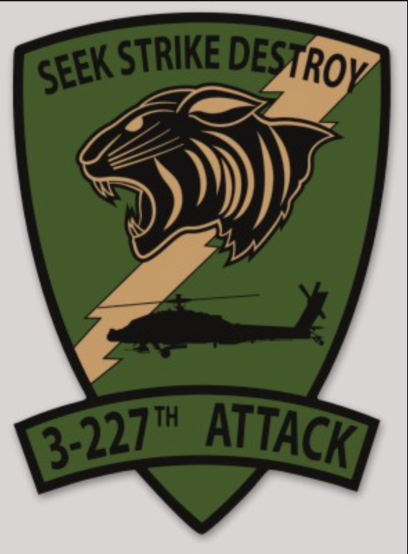 US Army 3-227 Black Cats Sticker