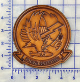 Officially Licensed US Navy VP-17 White Lightning Leather Patch