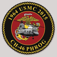 Officially Licensed USMC CH-46 Phrog Commemorative Sticker