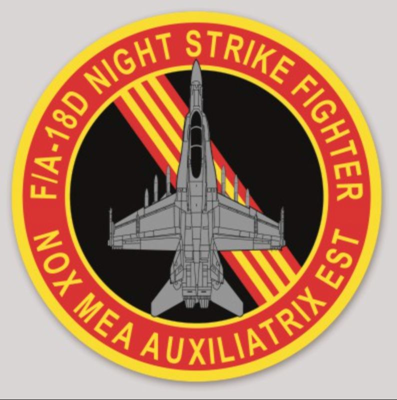 Official VMFA(AW)-224 Bengals F-18 sticker