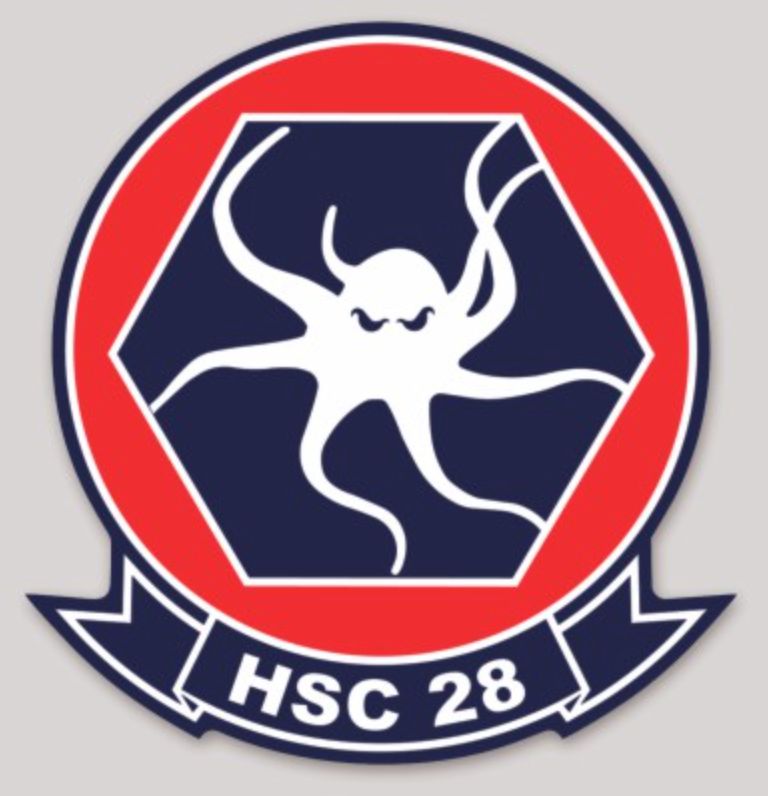 Officially Licensed US Navy HSC-28 Dragon Whales sticker