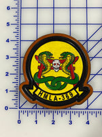 Officially Licensed USMC HMLA-369 Gunfighters Leather Patch