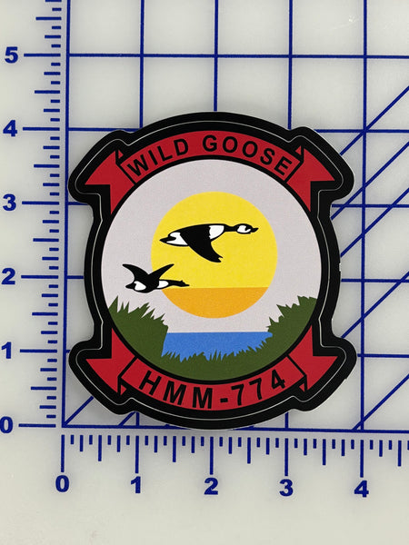 Officially Licensed USMC HMM-774 Wild Goose Sticker