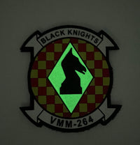 Officially Licensed USMC VMM-264 Black Knights PVC Squadron Patch