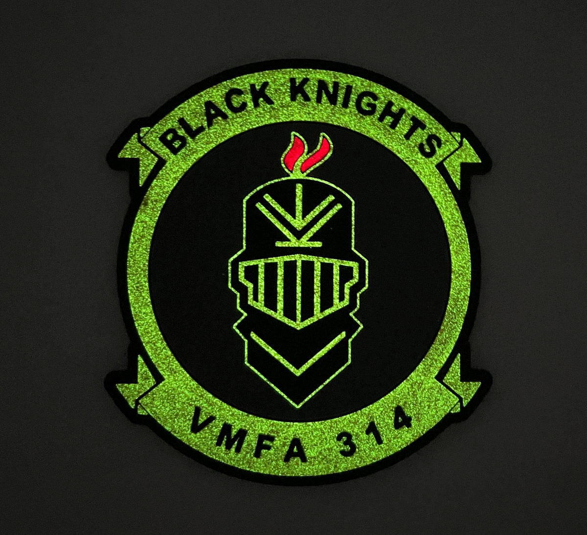 Officially Licensed USMC VMFA-314 Black Knights PVC Patch