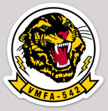 Officially Licensed USMC VMFA-542 Tigers Squadron Sticker