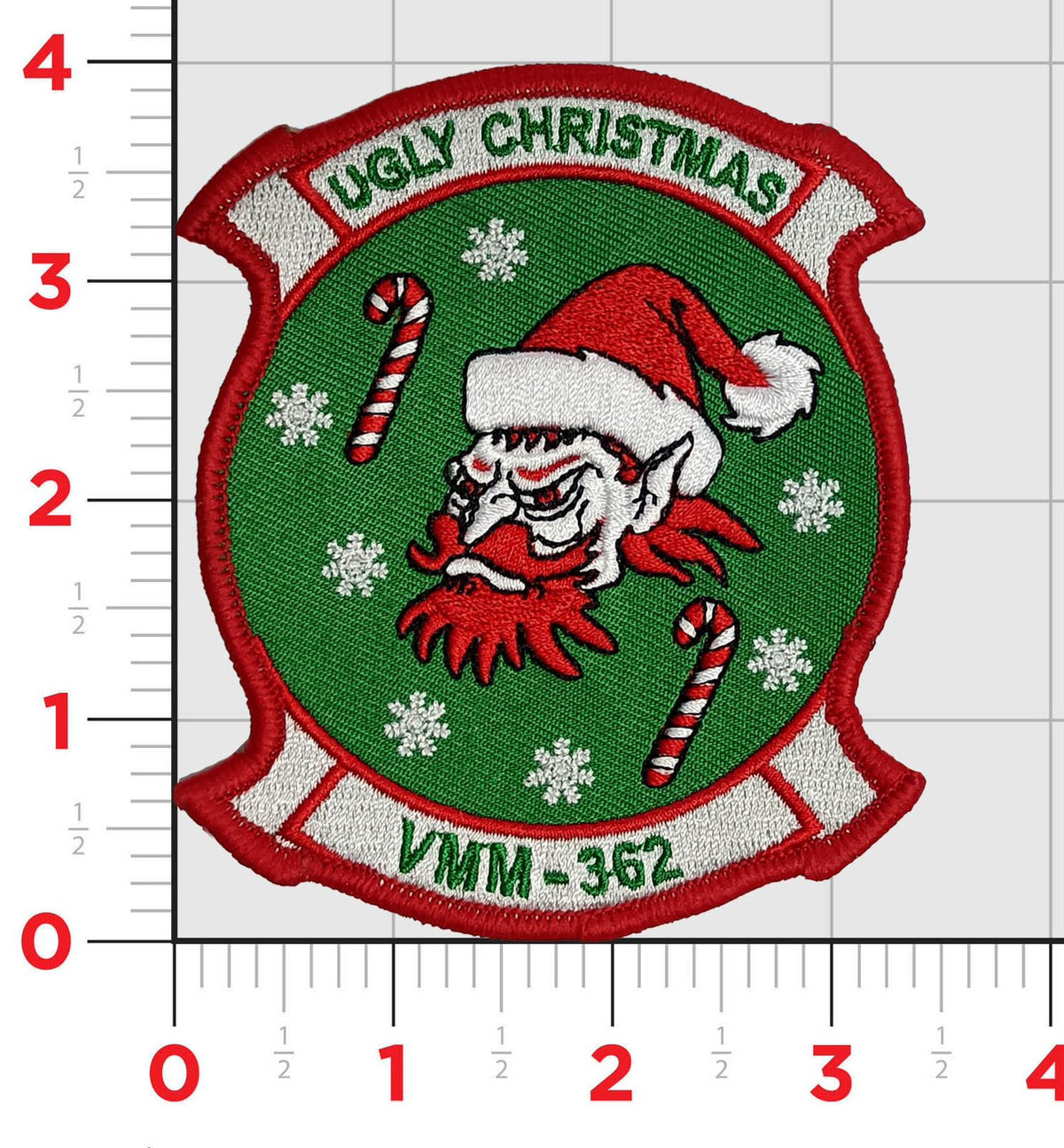 Official VMM-362 Ugly Angels Christmas Squadron Patch