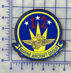 Officially Licensed USMC MAG-12 Leather Patch