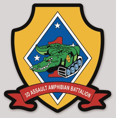 Officially Licensed 3rd Assault Amphibian Battalion Sticker