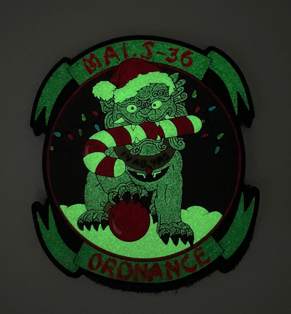 Official MALS-36 Ordnance Christmas PVC Patch