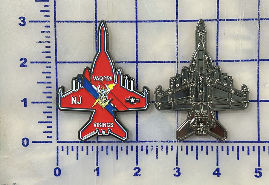 Official VAQ-129 Vikings EA-18 Coins