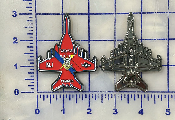 Official VAQ-129 Vikings EA-18 Coins