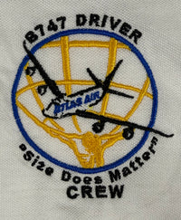 Atlas 747 Crew Polo Shirt "Size Does Matter"