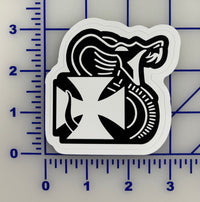 Official HMLA-169 Vipers Snake and Cross Sticker