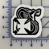 Official HMLA-169 Vipers Snake and Cross Sticker