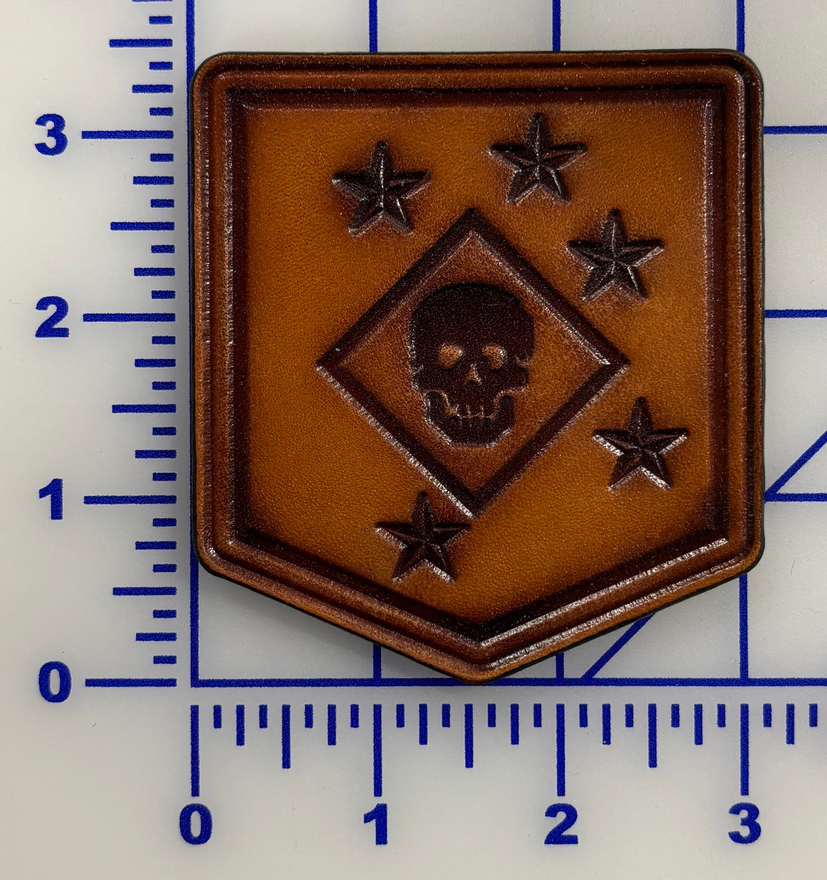 Officially Licensed USMC Raider Battalion Leather Patches