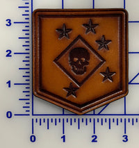 Officially Licensed USMC Raider Battalion Leather Patches