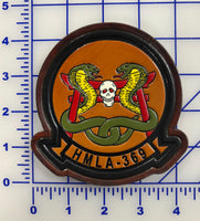 Officially Licensed USMC HMLA-369 Gunfighters Leather Patch