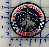 Officially Licensed USMC VMFA-533 Hawks Leather Jacket Felt Stealth Strike Fighter Shoulder Patch
