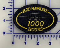 E-2, E-2C, and E-2D Hawkeye Flight Hour Patches