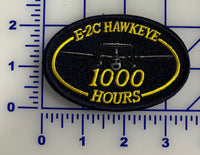 E-2, E-2C, and E-2D Hawkeye Flight Hour Patches