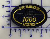 E-2, E-2C, and E-2D Hawkeye Flight Hour Patches