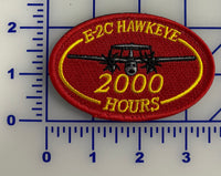 E-2, E-2C, and E-2D Hawkeye Flight Hour Patches