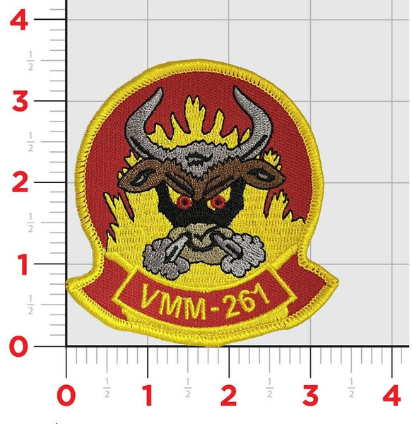 Officially Licensed USMC VMM-261 Raging Bulls Patch