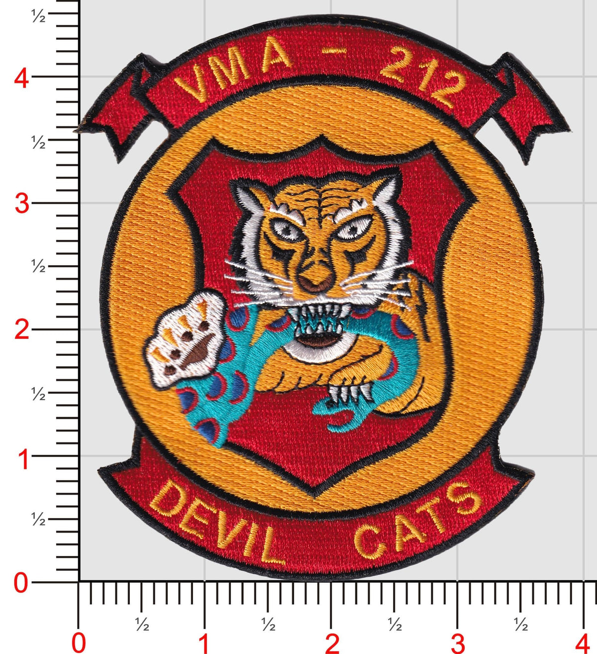 Officially Licensed USMC VMA-212 Devil Cats Squadron Patch
