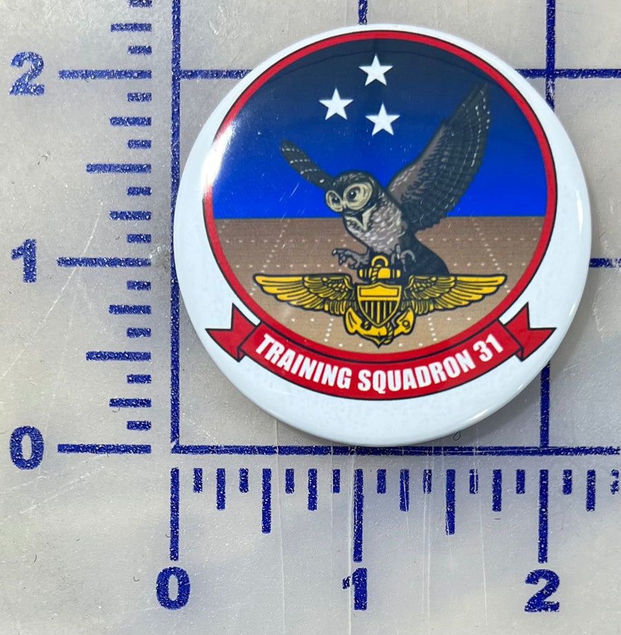 Officially Licensed US Navy VT-31 Wise Owls Button