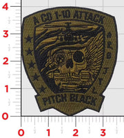 Official Alpha Company 1-10 Attack Pitch Black Patch