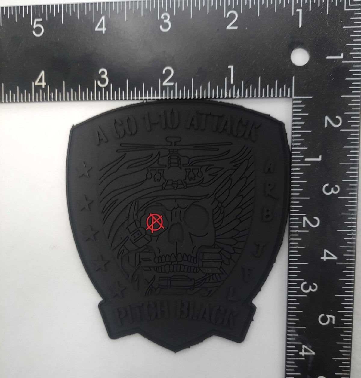 Official Alpha Company 1-10 Attack Pitch Black Patch