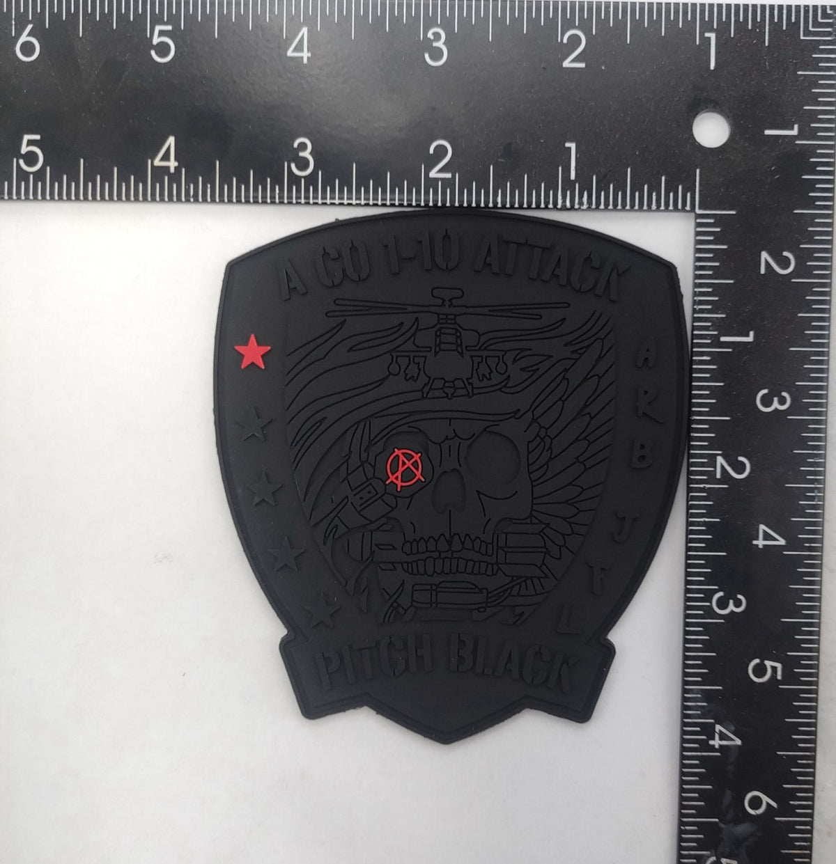 Official Alpha Company 1-10 Attack Pitch Black Patch