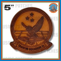 Officially Licensed US Navy VT-31 Wise Owls Leather Squadron Patch