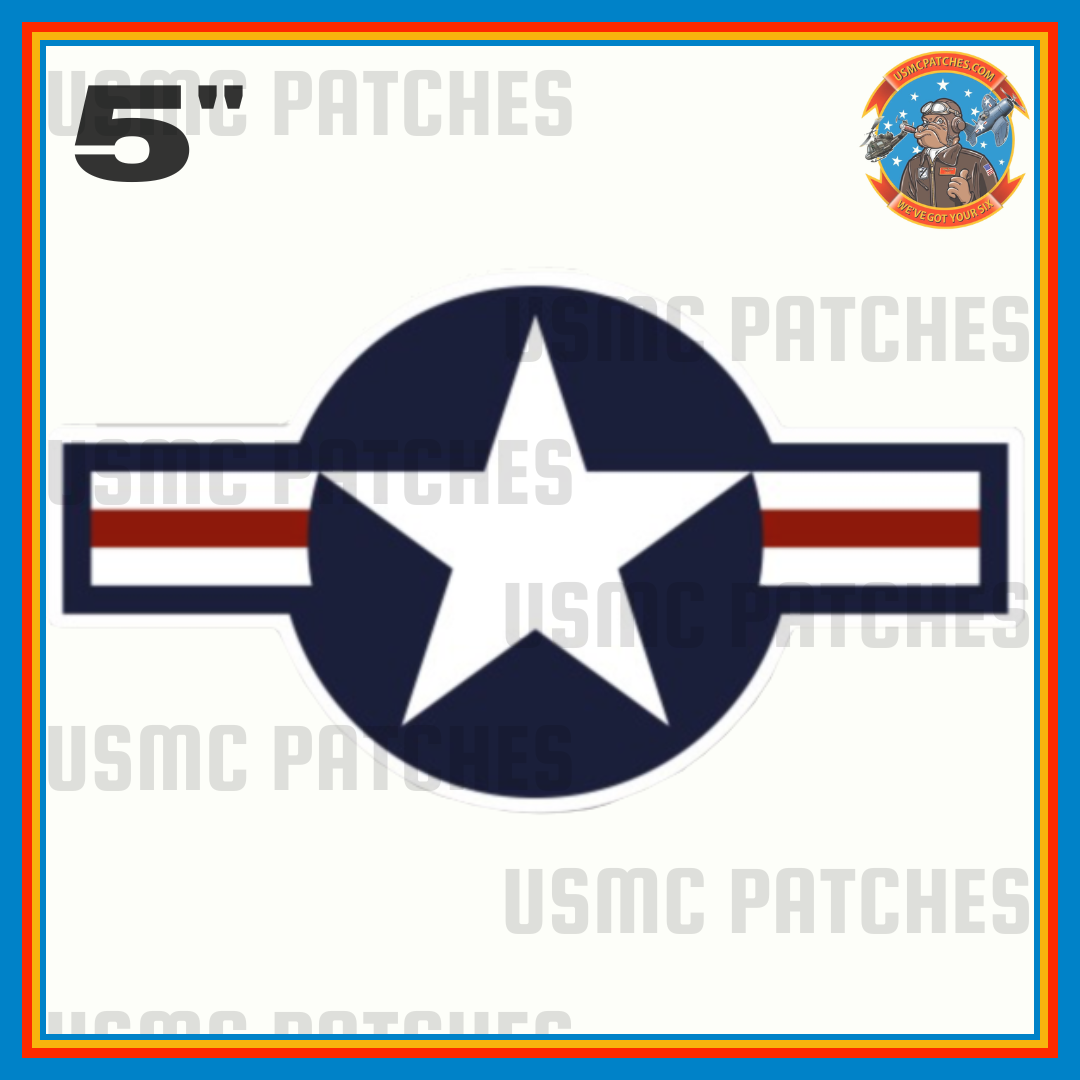 US Aircraft "Stars & Bars" Sticker