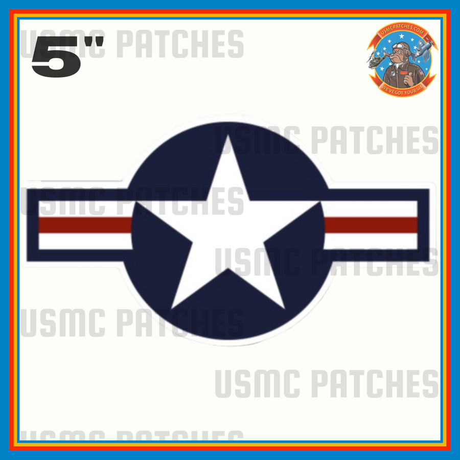 US Aircraft "Stars & Bars" Sticker