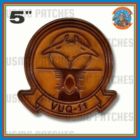 Officially Licensed US Navy VUQ-11 Manta Wraiths Squadron Leather Patch