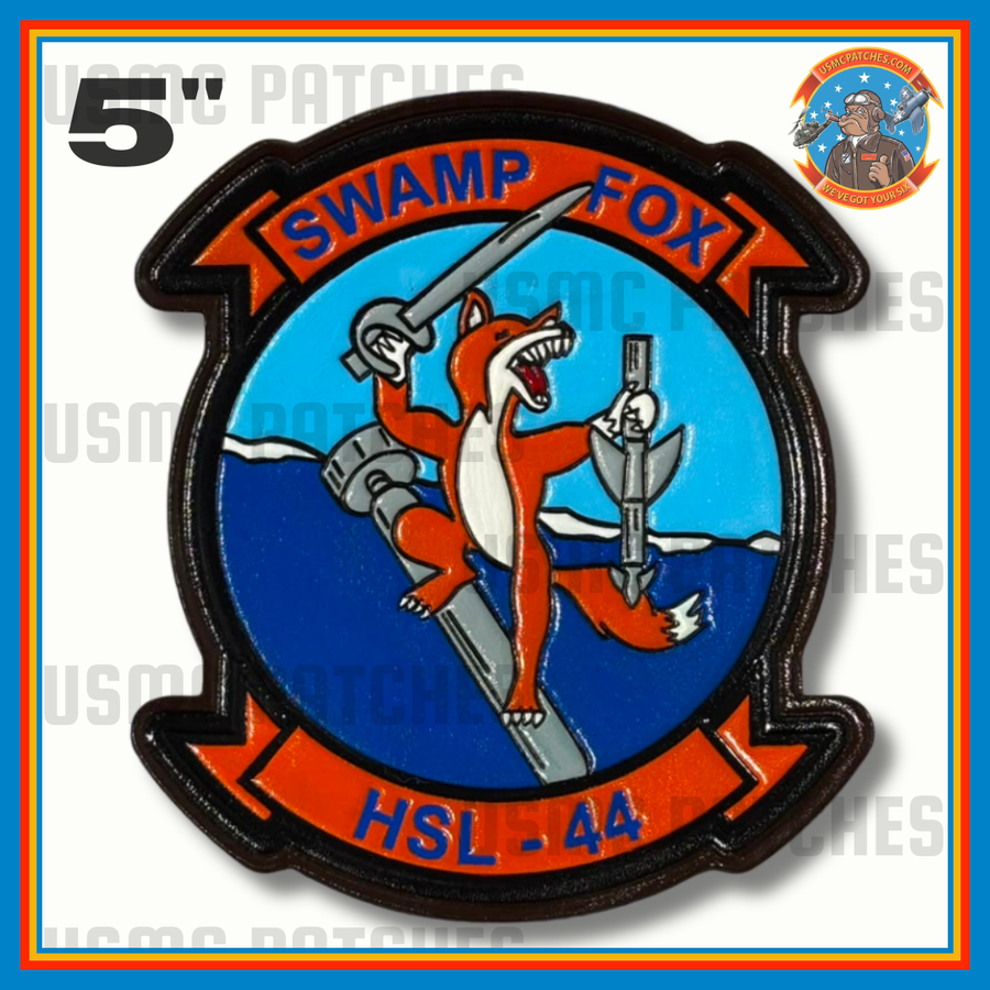 Officially Licensed US Navy HSL-44 Swamp Foxes Squadron Leather Patch