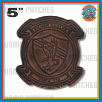 Officially Licensed USMC VMFA-115 Silver Eagles Leather Patch